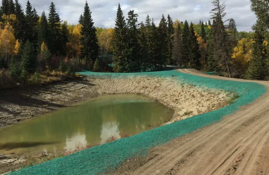 Jade Blade Hydroseeding crew performing hydroseeding in Edmonton Alberta